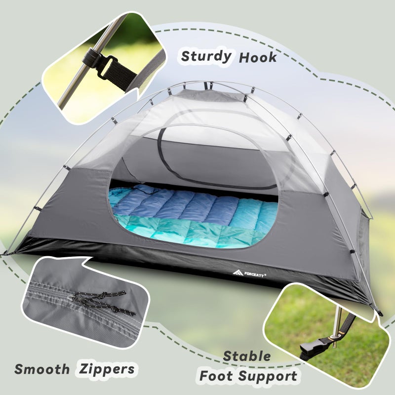 Forceatt Camping Tent 2/3/4 Person, Professional Waterproof & Windproof Lightweight Backpacking Tent Suitable for Outdoor,Hiking,Glamping, Mountaineering and Travel - Image 4